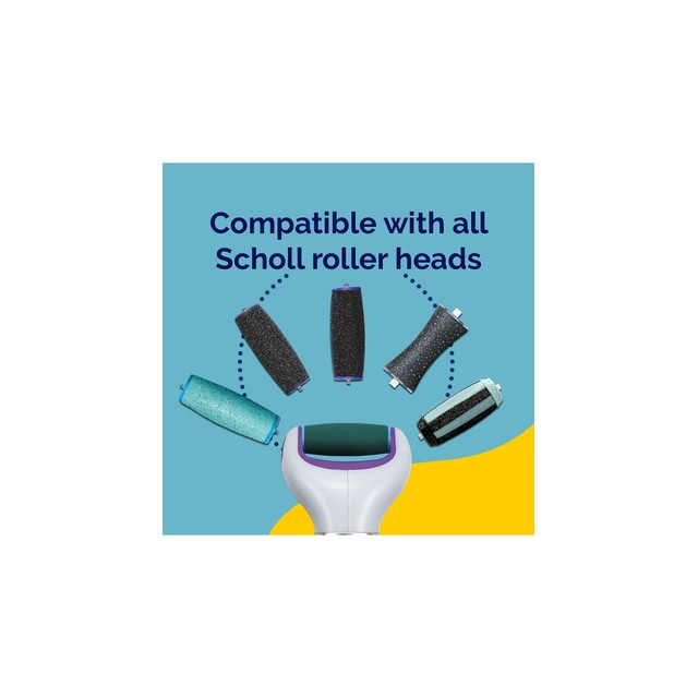 Scholl Two in One Electronic Foot File Purple (British brand)