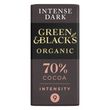 Green & Black's 70% organic dark chocolate bar 90g - British product