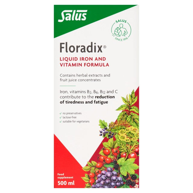 Floradix liquid iron and vitamin formula 500ml - British product