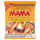 MAMA instant noodles Creamy Shrimp Tom Yum 90g, imported from the UK