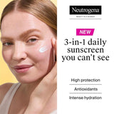 Neutrogena Ultra Sheer Face Sunscreen Hydrating Cream SPF50, imported from the UK