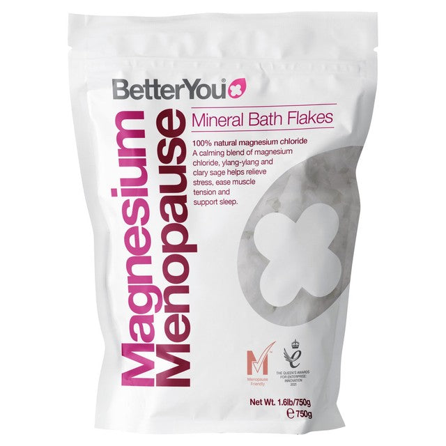 BetterYou Magnesium Menopause Bath Flakes 750g - British product