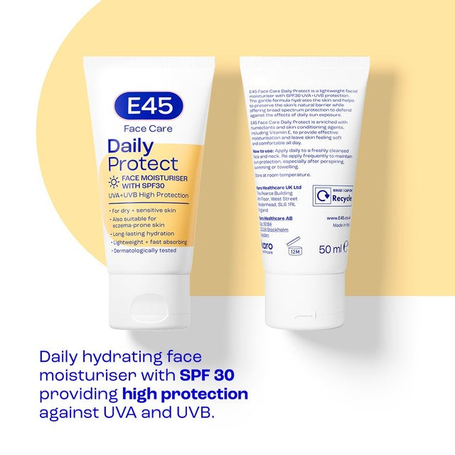 E45 Face Daily Protect Moisturiser SPF30 (British brand)