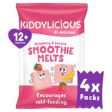 Kiddylicious strawberry and banana smoothie melts baby snacks 24g, UK version