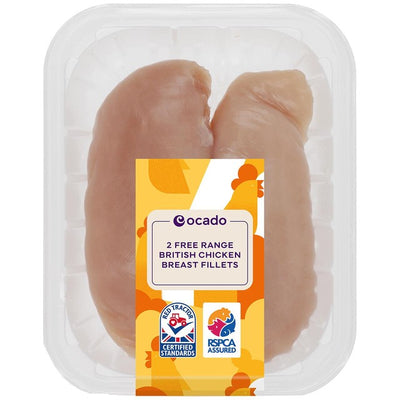 Ocado 2 Free Range British Chicken Breast Fillets 320g