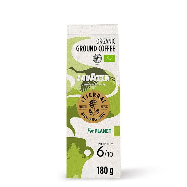Lavazza Tierra Organic ground coffee 180g, UK version