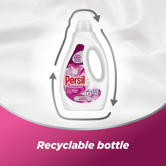 Persil Ultimate Touch of Comfort liquid laundry detergent 837ml, imported from the UK