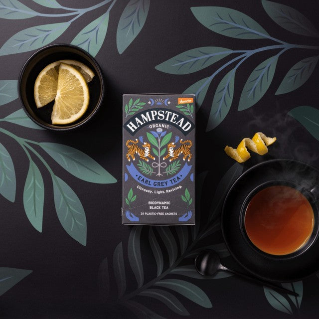 Hampstead Tea Organic Earl Grey tea bags 20s, UK version