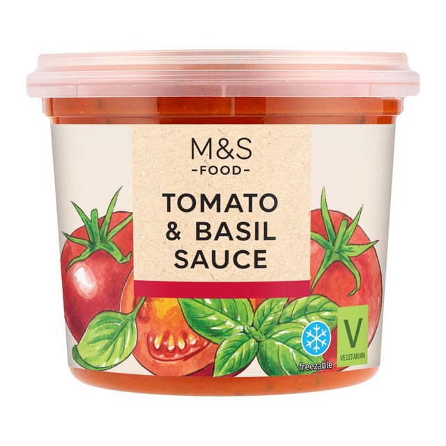 M&S tomato and basil sauce 350g, imported from the UK