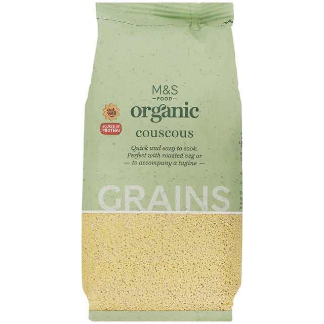M&S organic couscous 500g, imported from the UK