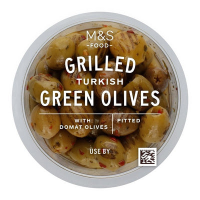 Olives turques dénoyautées grillées aux poivrons rouges M&S 170 g