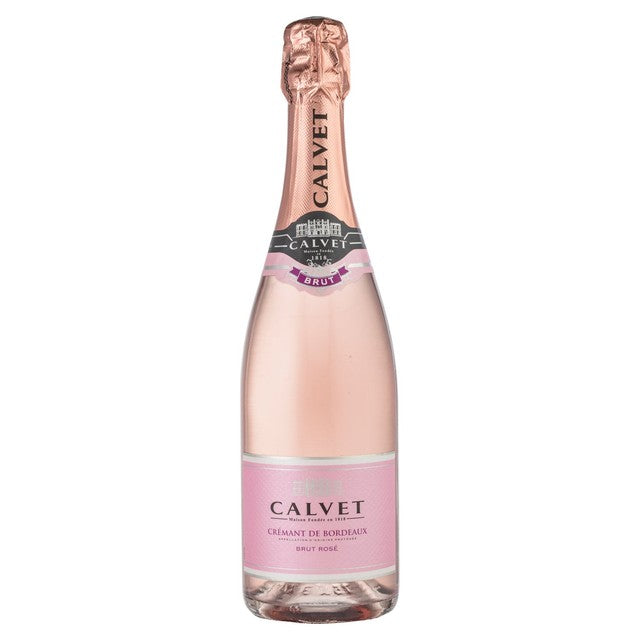 Calvet Brut Rose sparkling wine 75cl - British product