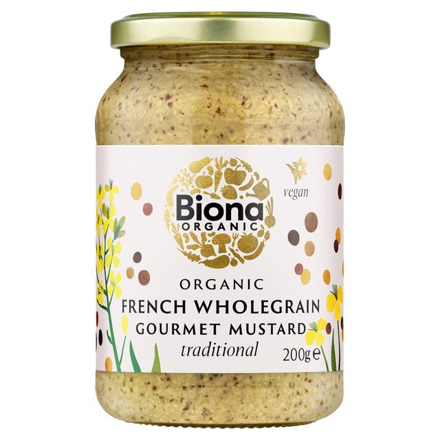 Biona French Wholegrain Mustard 200g - British product