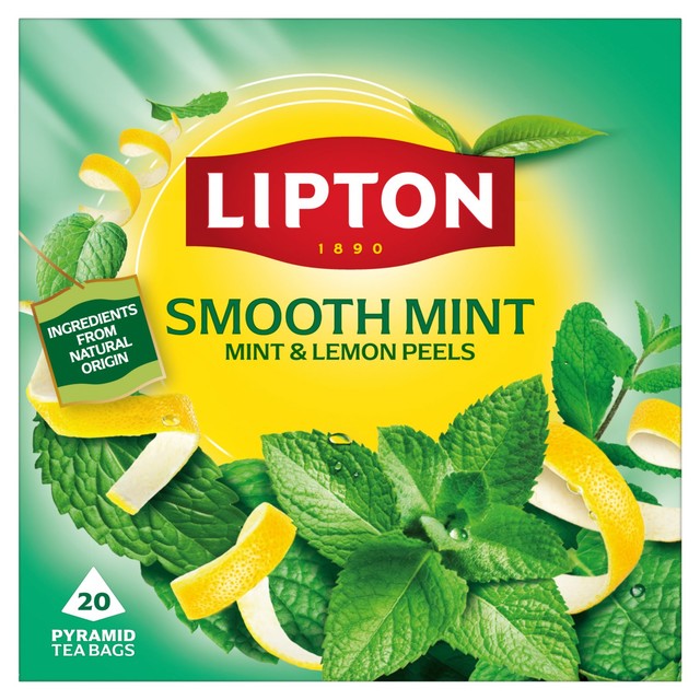 Lipton Smooth Mint peppermint tea bags - British product