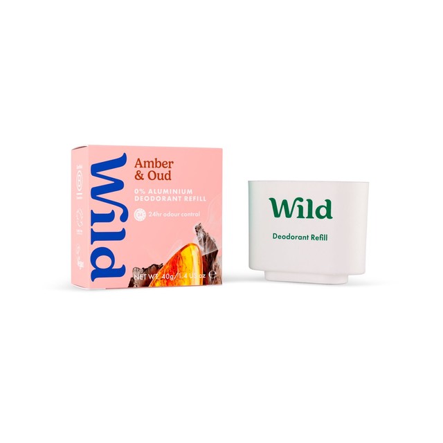 Wild Amber Oud stick deodorant refill - British product