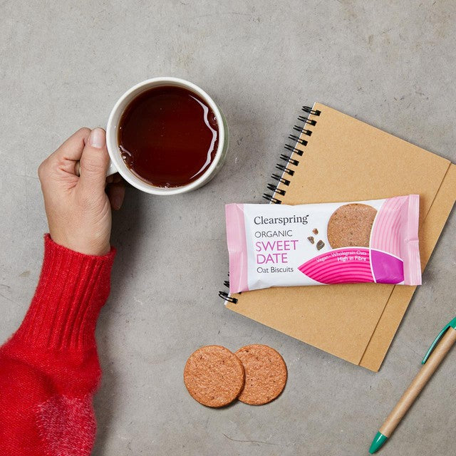 Clearspring Oat Biscuits Sweet Date 40g - British product