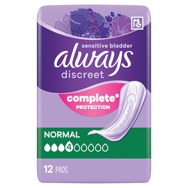 Always Incontinence Pads Normal 12 per Pack - British product