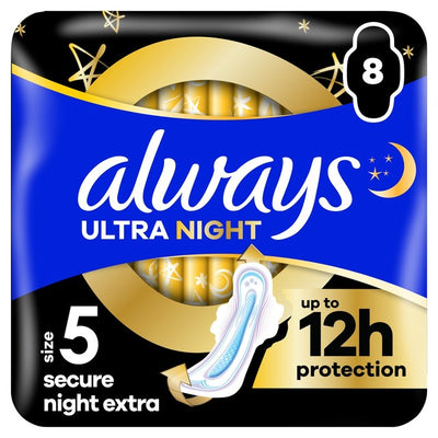 M&S Always Ultra Secure Night Extra Sanitary Towels Size 5 - Online bei McGrocer kaufen
