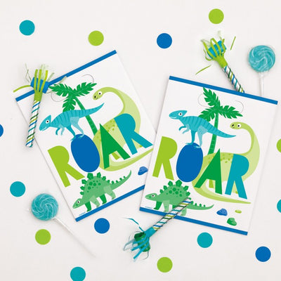 M&S Unique Party Blau & Grün Dinosaurier Party Geschenktüten 8er-Pack- Online bei McGrocer kaufen