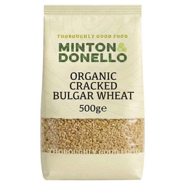 Minton & Donello Organic Bulgar Wheat 500g, imported from the UK