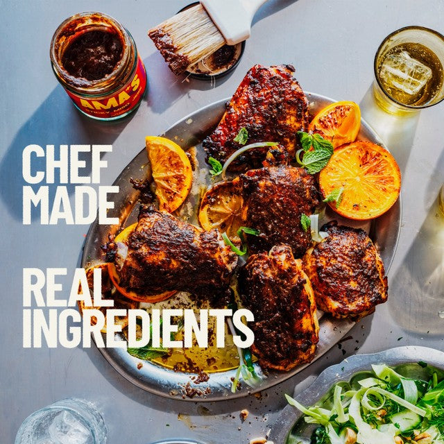 Ama's sticky miso jerk sauce in a jar (British brand)