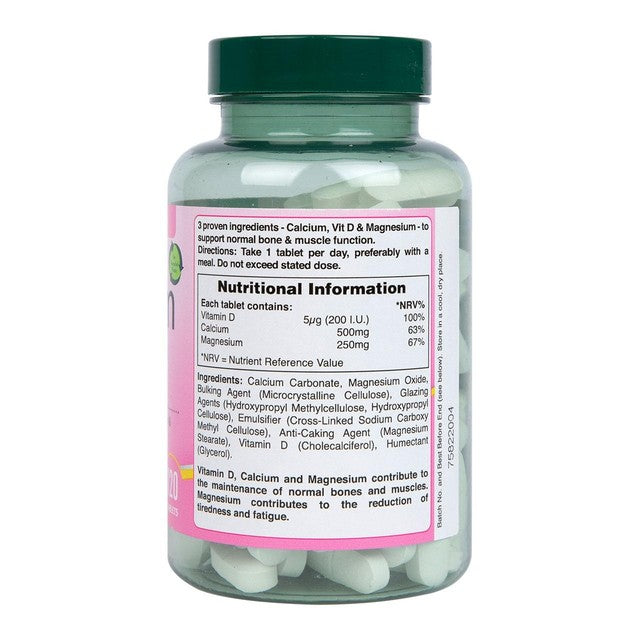 Holland & Barrett Calcium Magnesium Vitamin D supplement tablets 120 tablets, UK version