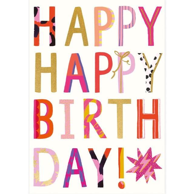 Abacus adult birthday card bundle of 10 - British product