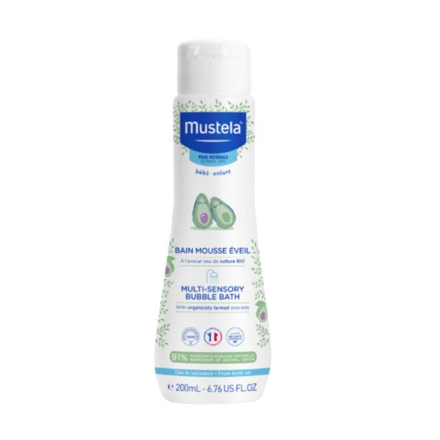 Mustela Baby & Kids Multi-Sensory Bubble Bath 200ml, imported from the UK
