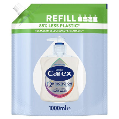 M&S Carex Moisture Antibacterial Hand Wash Refill 1L- Buy online at McGrocer