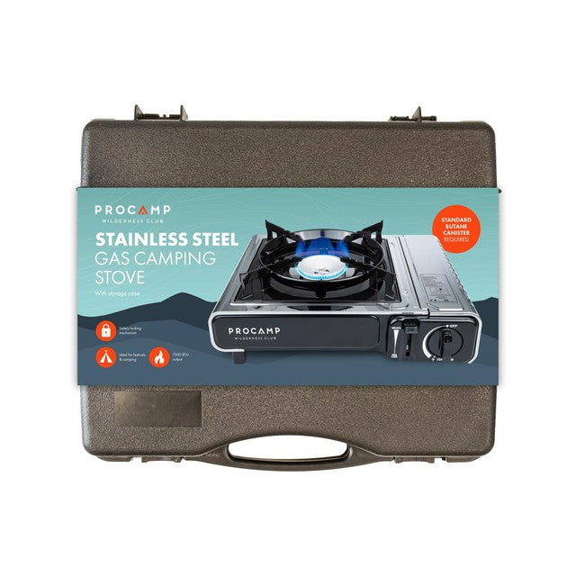 Gem Imports portable gas camping stove, imported from the UK