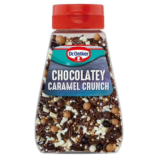 Dr. Oetker chocolate flavour caramel crunch cake sprinkles 115g - British product