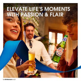 Peroni Nastro Azzurro lager 4 x 330ml bottles, imported from the UK