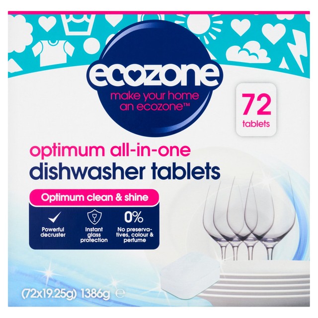 Ecozone Optimum All-in-One Dishwasher Tablets - British product