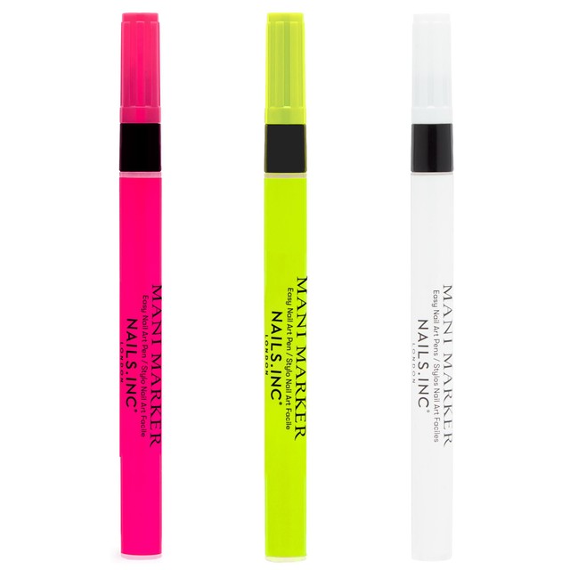 Nails Inc Neon Mani Marker Trio nail polish set (British brand)