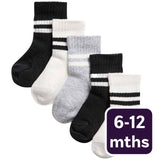 M&S unisex cotton baby socks 6-12 months, imported from the UK