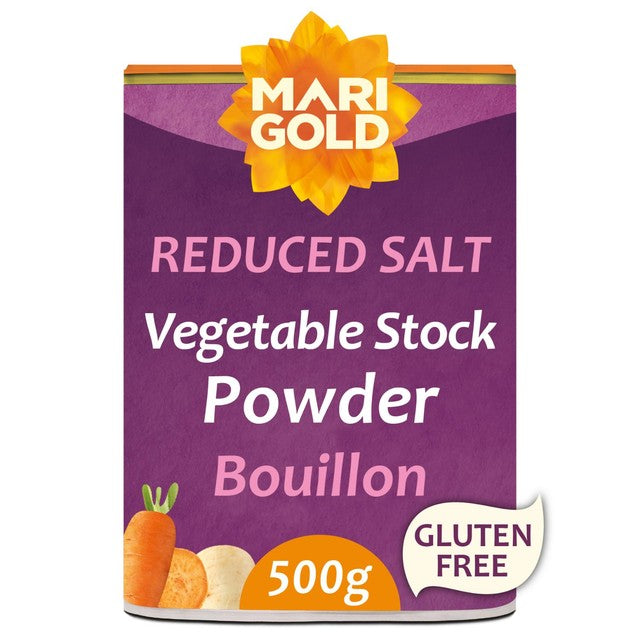 Marigold Health Foods Swiss Vegetable Reduced Salt Bouillon Powder 500g, imported from the UK