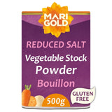 Marigold Health Foods Swiss Vegetable Reduced Salt Bouillon Powder 500g, imported from the UK
