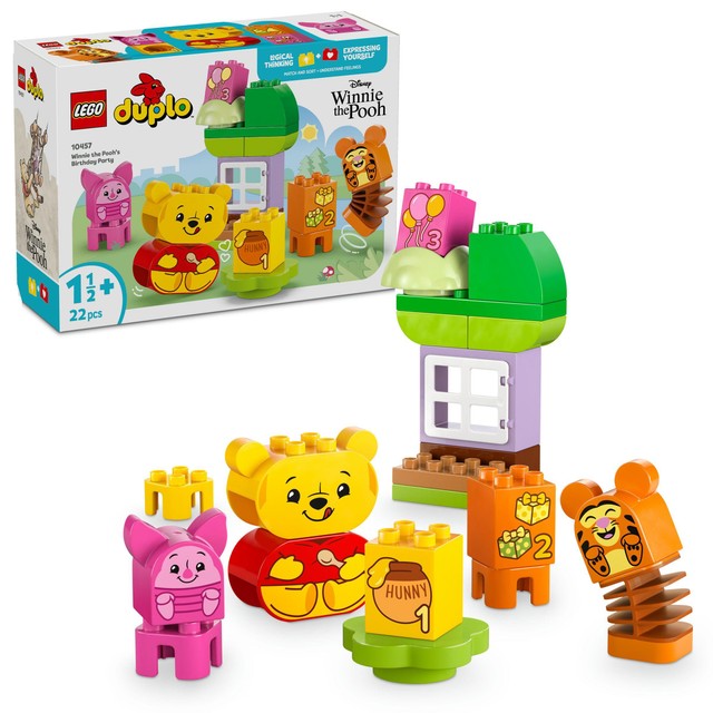 LEGO DUPLO Disney Winnie the Pooh's Birthday Party building toy set 22 pieces, UK version