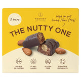 Nourish The Nutty One chocolate coconut almond brownie bar (British brand)