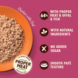 Lily's Kitchen cat food pate chicken and cod 85g, UK version