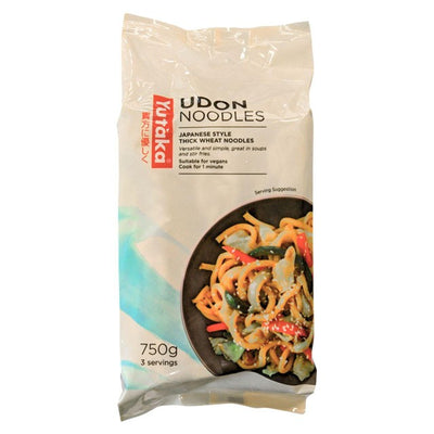 Yutaka Udon Noodles Frozen Japanese Style Wheat Noodles 3 x 250g