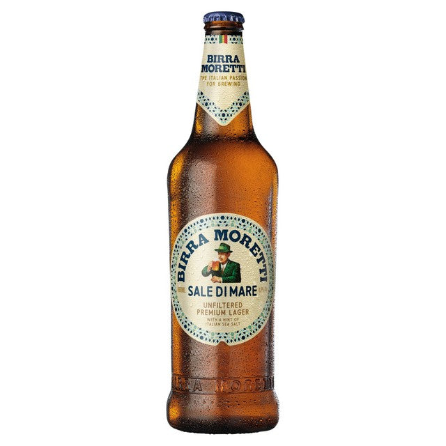 Birra Moretti Sale Di Mare unfiltered lager 660ml bottle - British product
