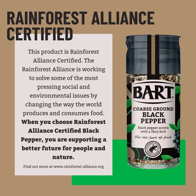 Bart Spices coarse ground black pepper 33g - British product