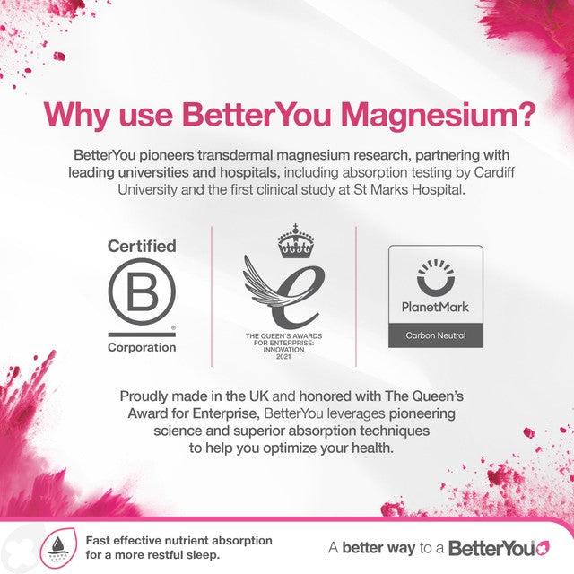 BetterYou magnesium sleep body spray 100ml - British product