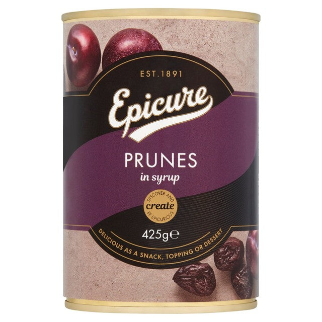 Epicure prunes in syrup 425g - British product