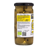 Realfoods green pitted olives 230g, imported from the UK