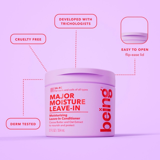 Being MAJOR MOISTURE leave-in conditioner for curls (British brand)