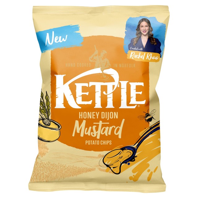 Kettle Chips Honey Dijon crisps 130g, UK version