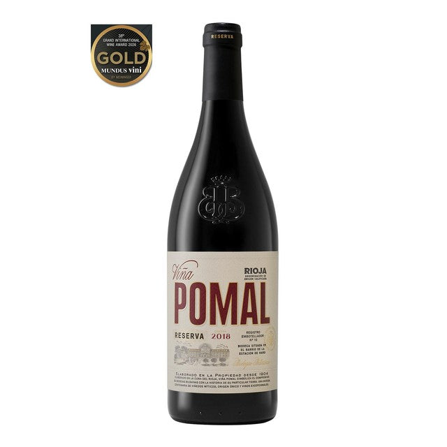 Vina Pomal red wine Reserva Rioja 75cl, imported from the UK