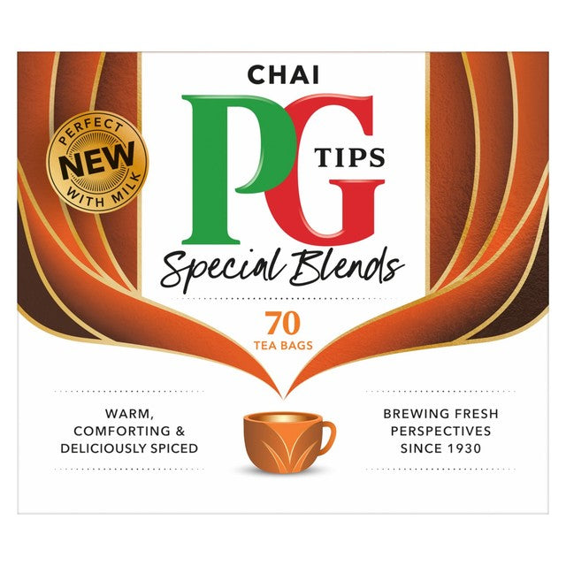 PG Tips Chai tea bags 70 pack, imported from the UK